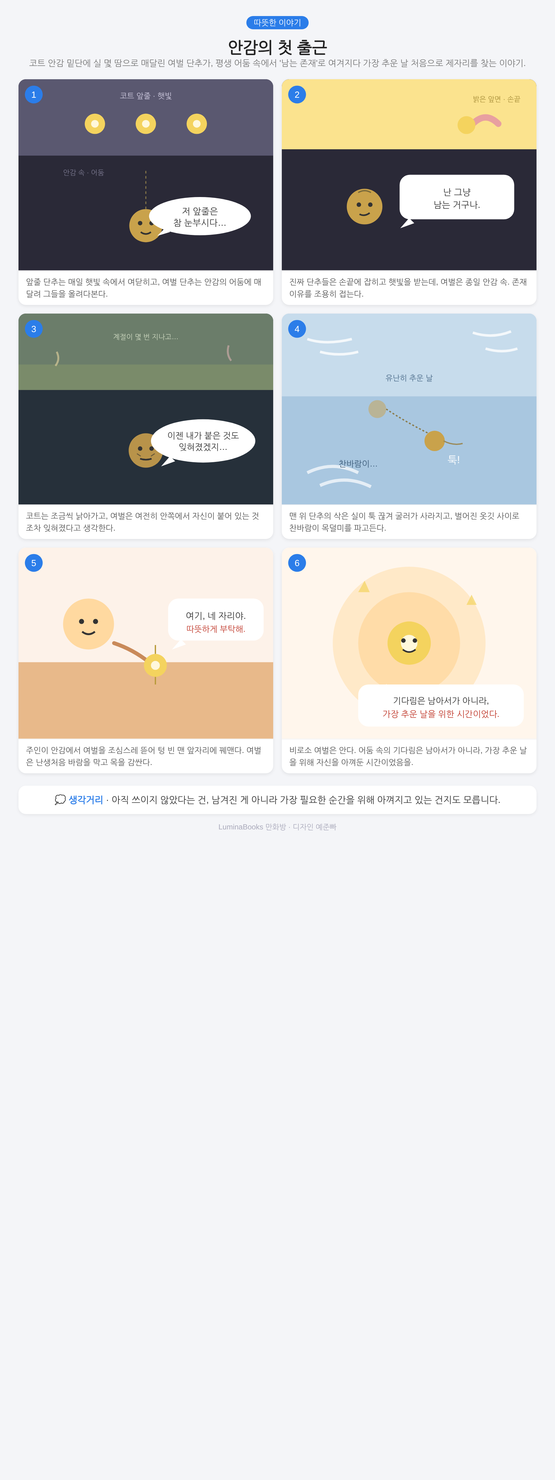 안감의 첫 출근
