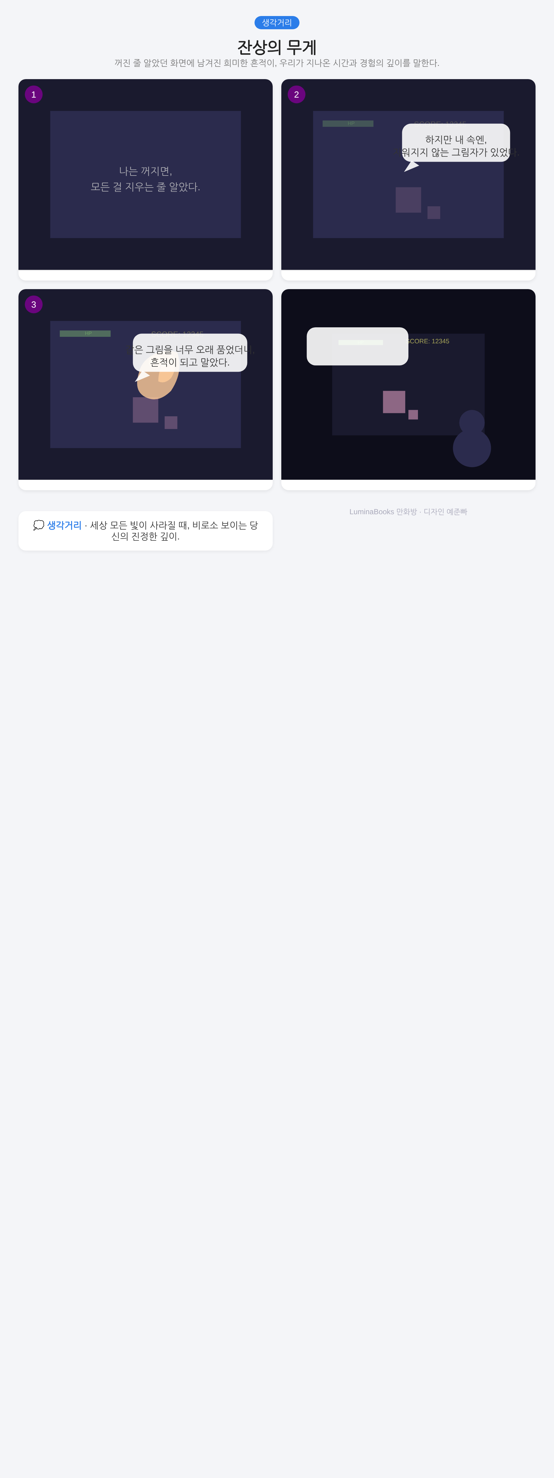 잔상의 무게