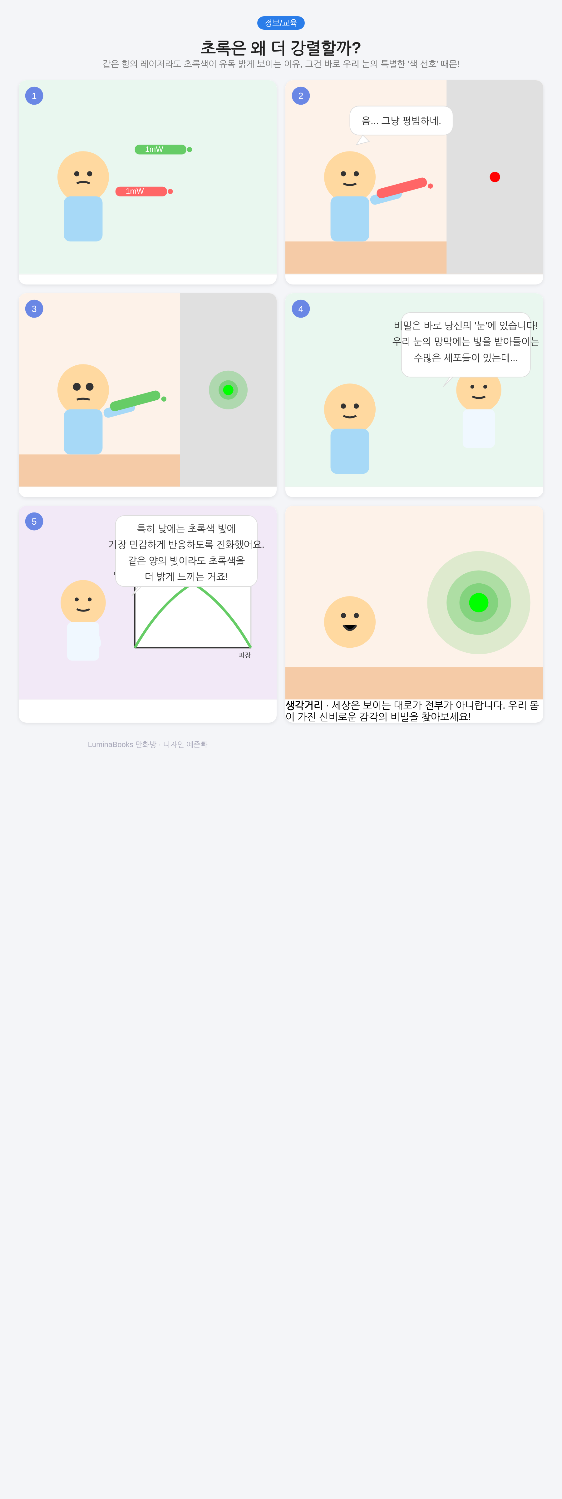 초록은 왜 더 강렬할까?